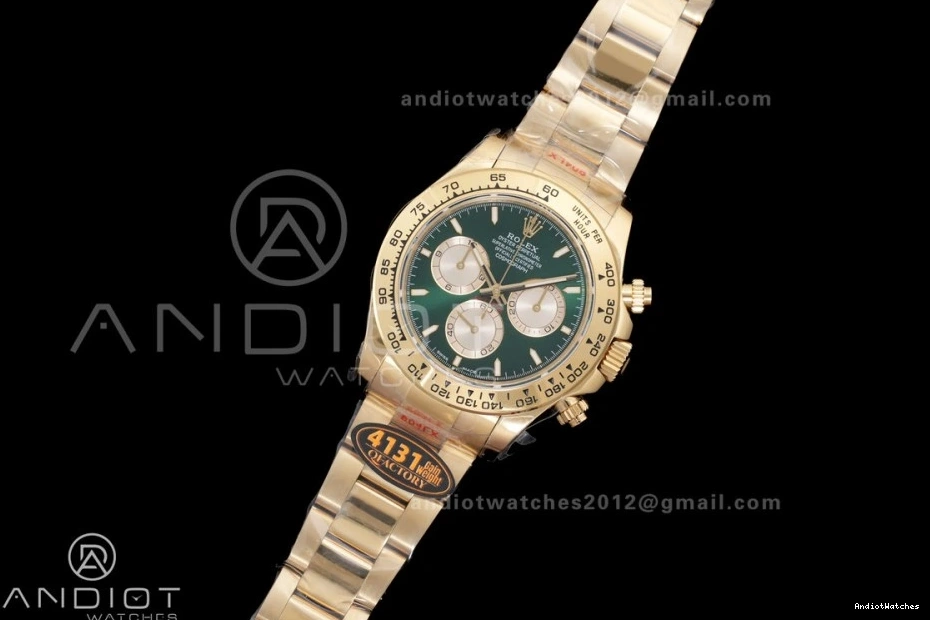 V6 Dial YG on QF4131 Bracelet Edition Weight) QF Best 1:1 126508 493 (Gain 2025 Daytona YG SmoothTexture Green 1222